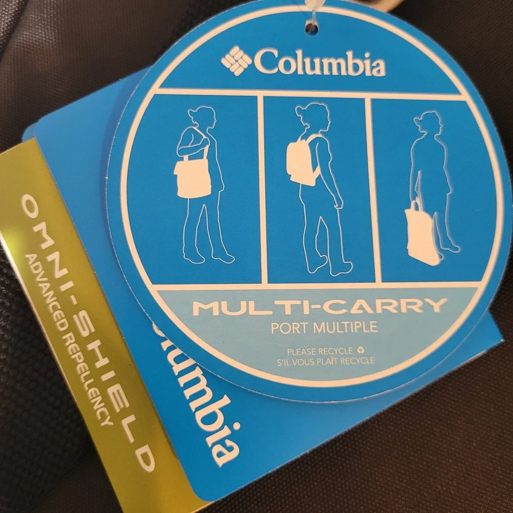Columbia Mod Bag Black Multi-Carry Convertible Backpack Tote NWT